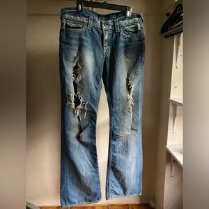 Punk style GUESS designer jeans. Waist 34